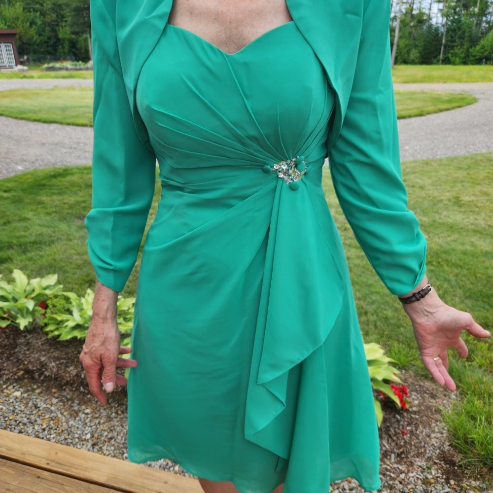 Formal Dress with removable jacket